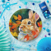 herfstkonijn papieren bordje (Feest)