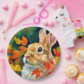 herfstkonijn papieren bordje (Feest)