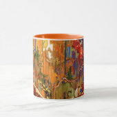 Herfstkrans, de kleuren van de herfst, Mok (Midden)