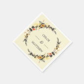 herfstkrans | Modern Huwelijk Custom Servet (Hoek)