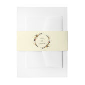 herfstkrans | Modern Huwelijk Custom Uitnodigingen Wikkel (Voorkant Voorbeeld)