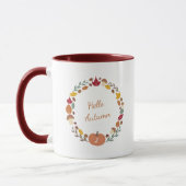 Herfstkrans Monogram Mok (Links)