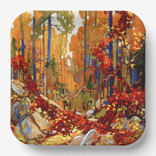 Herfstkrans Papieren Bordje (Voorkant)