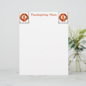 Herfstkrans Thanksgiving-menu (Staand voorkant)
