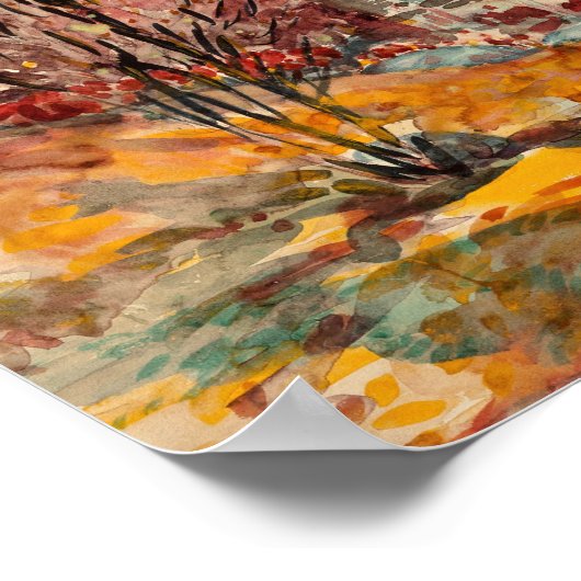 Herfstlandschap | George Luks Poster (Hoek)