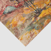 Herfstlandschap | George Luks Tissuepapier (Detail)