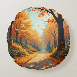 herfstlandschap rond kussen