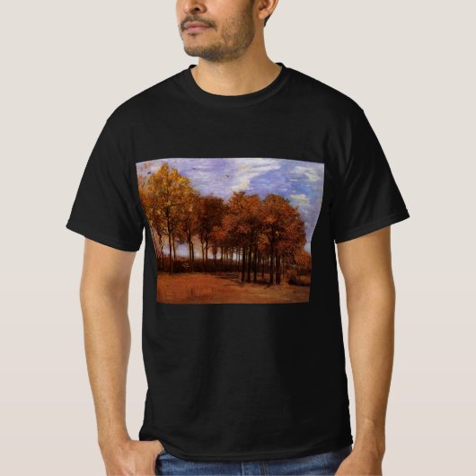 Herfstlandschap van Vincent van Gogh T-shirt (Voorkant)