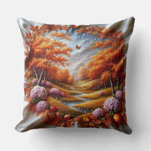 Herfstlandschap versierd met Hydrangea Kussen