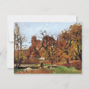 Herfstlandschap, vlakbij Pontoise, Briefkaart