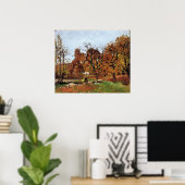 Herfstlandschap, vlakbij Pontoise, Poster (Thuiskantoor)