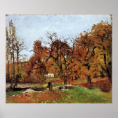 Herfstlandschap, vlakbij Pontoise, Poster (Voorkant)