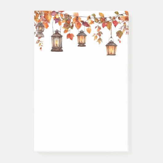 Herfstlantaren  post-it® notes (Voorkant)