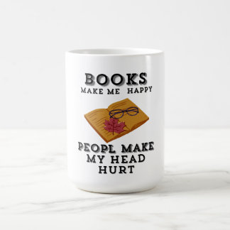 Herfstleesretraiteboeken maken me gelukkig koffiemok