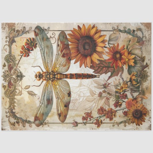 herfstlibel tissuepapier (Voorkant)