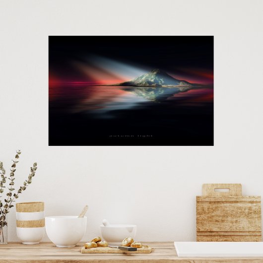 herfstlicht poster (Keuken)