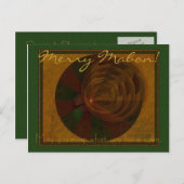 Herfstlied Abstracte kunst Feestdagenkaart (Voorkant / Achterkant)