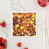 Herfstloof, de kleuren van de herfst servet (Insitu)