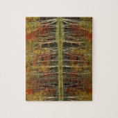 Herfstloof en berkenreflecties; Hiawatha Legpuzzel (Verticaal)