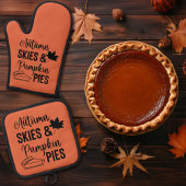 Herfstluchten & Pompoentaarten Herfst Ovenwant & Pannenlap Set