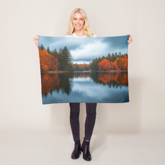 Herfstmeer Fleece Deken (In situ)