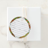 HERFSTMOZAÏEK 2"Ronde Garen Labels (In situ)