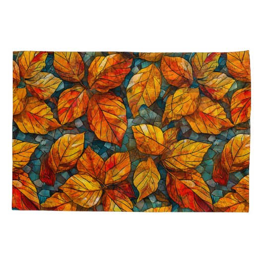 Herfstmozaïekpatroon Kussensloop (Achterkant-Links)