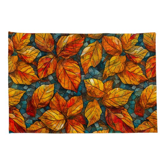 Herfstmozaïekpatroon Kussensloop (Achterkant-Rechts)