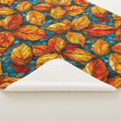 Herfstmozaïekpatroon Sherpa Deken (3/4)