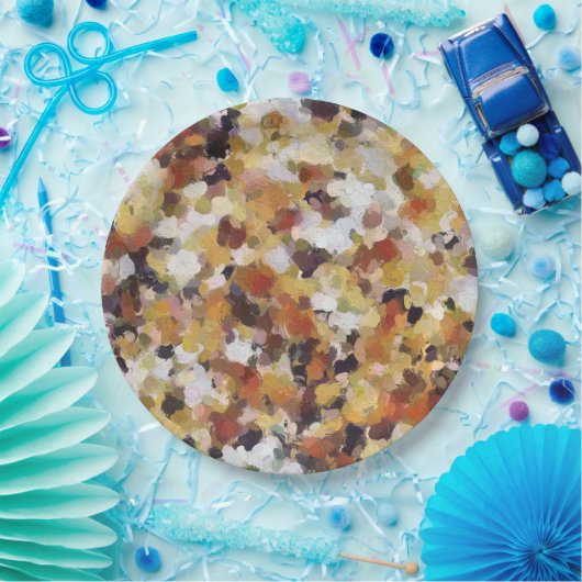 Herfstolie Abstract Papieren Bordje (Feest)