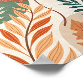 Herfstomhelzing: een Abstracte botanische reis Poster (Hoek)