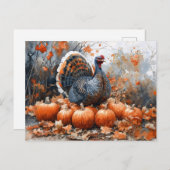 Herfstoogst Turkije Briefkaart (Voorkant / Achterkant)