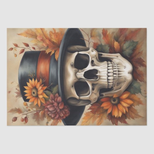 Herfstoogst: vogelverschrikker in Herfst Decoupage Tissuepapier (Voorkant)