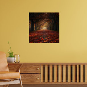 Herfstpad – Serene Boomtunnel Kunstprint Poster
