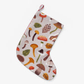 Herfstpaddenstoelen, bladeren:  herhaling. kleine kerstsok (Voorkant (Hangend))