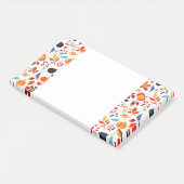 Herfstpatroon plaknotities post-it® notes (Schuin)