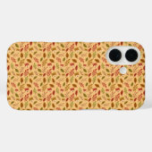 Herfstpatroon Teddy Leaf iPhone Case (Achterkant (horizontaal))