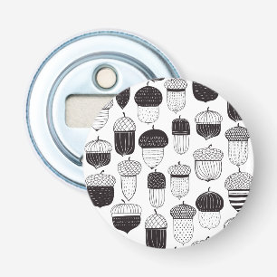 Herfstpatroon van ongebluste zuren button flesopener