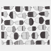 Herfstpatroon van ongebluste zuren fleece deken (Voorkant (Horizontaal))