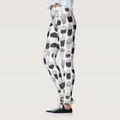 Herfstpatroon van ongebluste zuren leggings (Links)