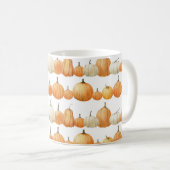 Herfstpompoen: Waterverf illustratiepatroon Koffiemok (Voorkant rechts)