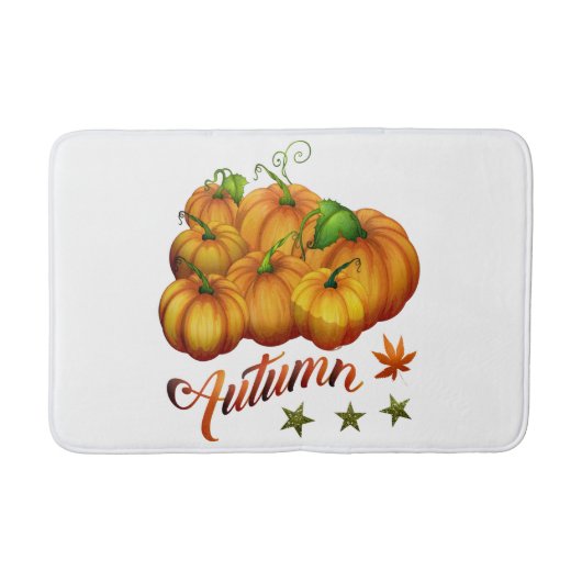 Herfstpompoenen Badmat (Voorkant)