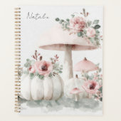 Herfstpompoenen, champignons en bloemen planner (Voorkant)