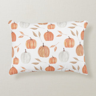 Herfstpompoenen en bladeren accent kussen