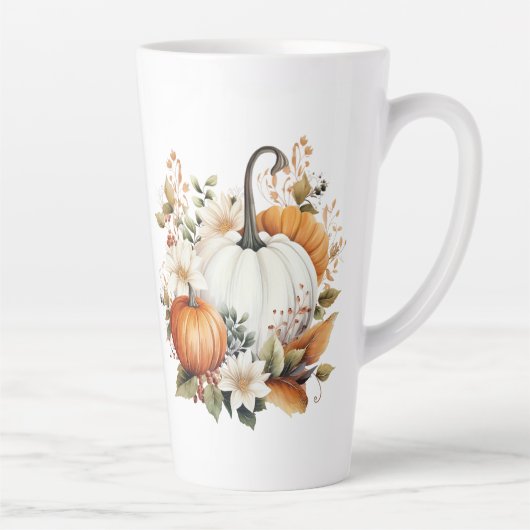 Herfstpompoenen Latte Mok (Rechts)
