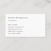 Herfstpompoenen met bloemen en bladeren visitekaartje (Achterkant)