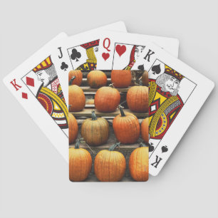Herfstpompoenen Pokerkaarten