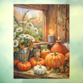 Herfstpompoenen Raamklemmen Raamsticker (Vel 3)