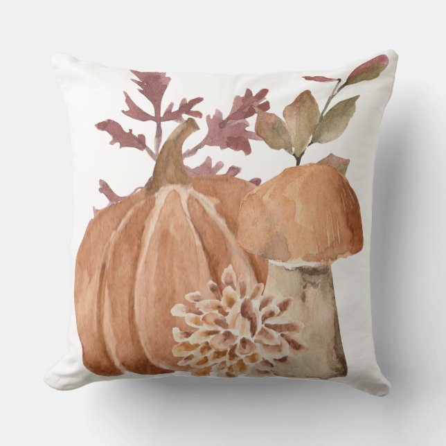 herfstpompoenpaddenstoel kussen (Voorkant)