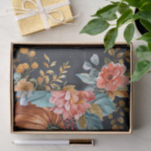 Herfstpompoenval laat rustieke decoupage achter tissuepapier (Geschenk)